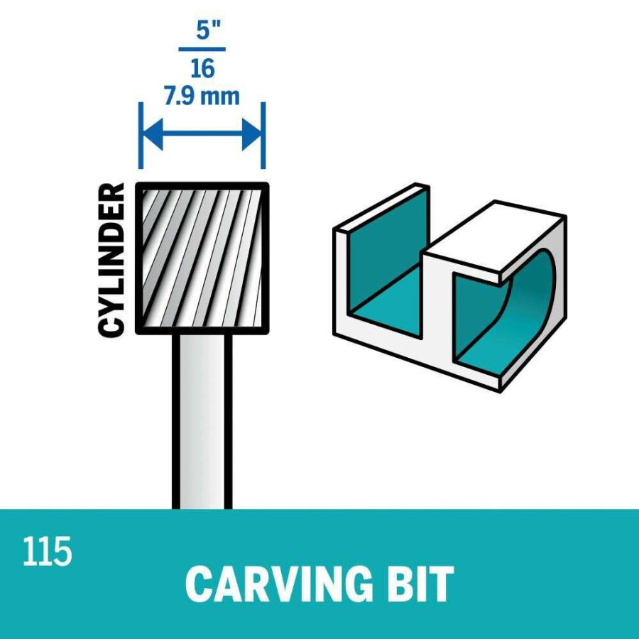 Accessories * | 5/16 In. (7.9 Mm) Carving Bit Dremel Original Model