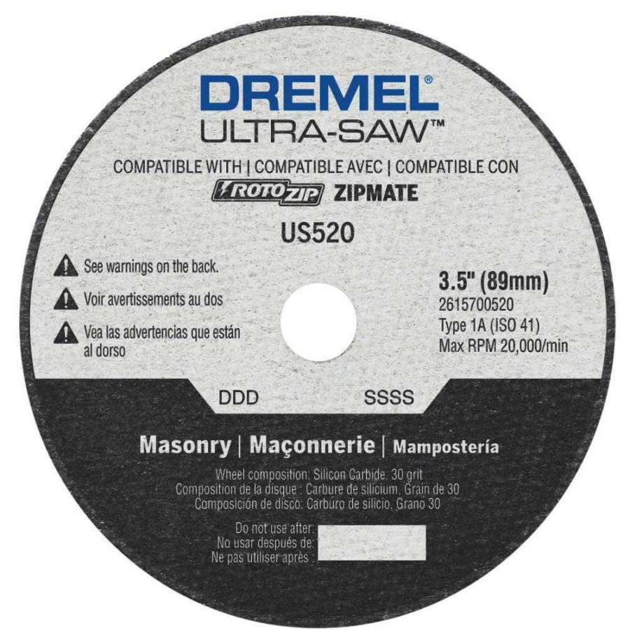 Accessories * | 3.5 In. Ultra-Saw Masonry Cut-Off Wheel Dremel Top Selling