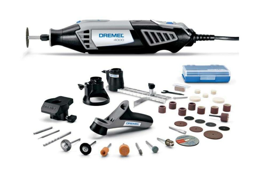 Power Tools * | Dremel 4000 Series Rt, Storage Case, 4 Attachemnts And 34 Assorted Accessories Top Selling