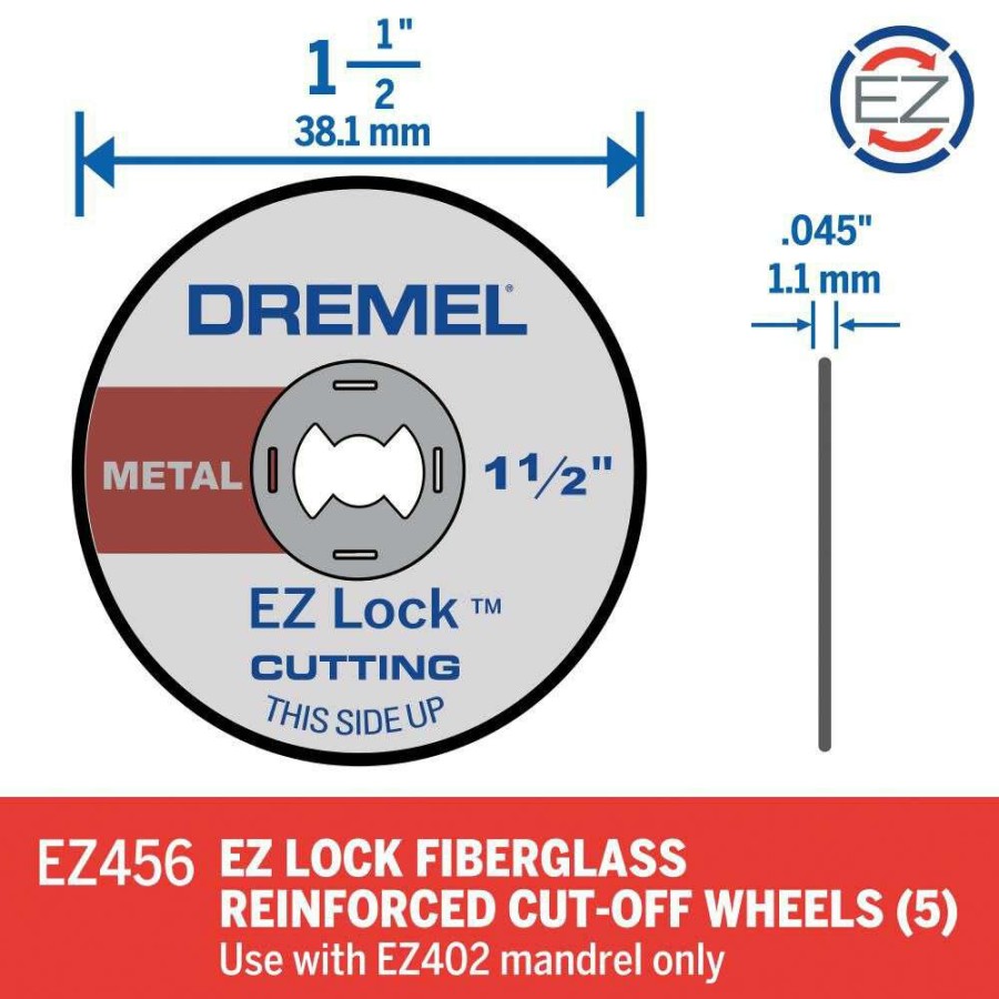 Accessories * | 1-1/2 In. Ez Lock Metal Wheel Dremel Exactly Discount