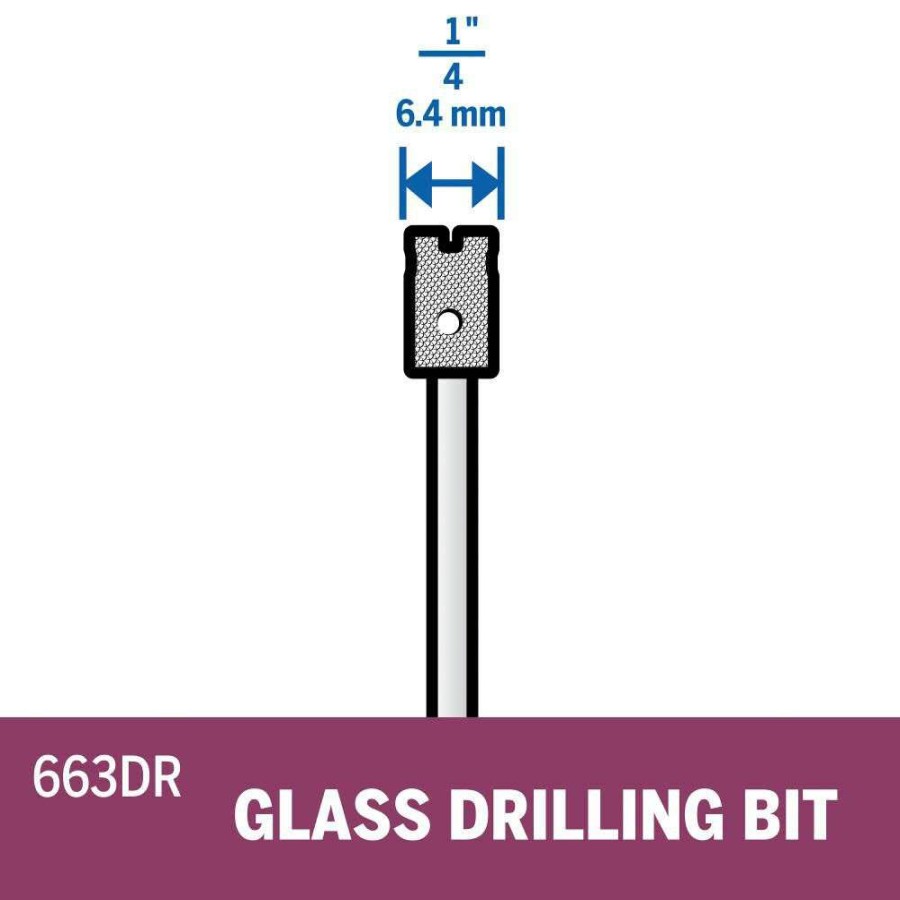 Accessories * | Dremel Glass Drilling Bit Discount Sale