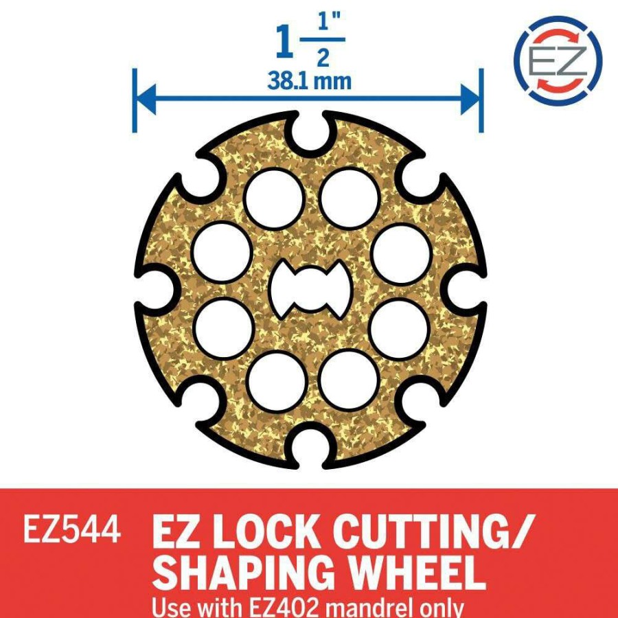 Accessories * | 1-1/2 In. Ez Lock Cutting/Shaping Wheel Dremel Competitive Price