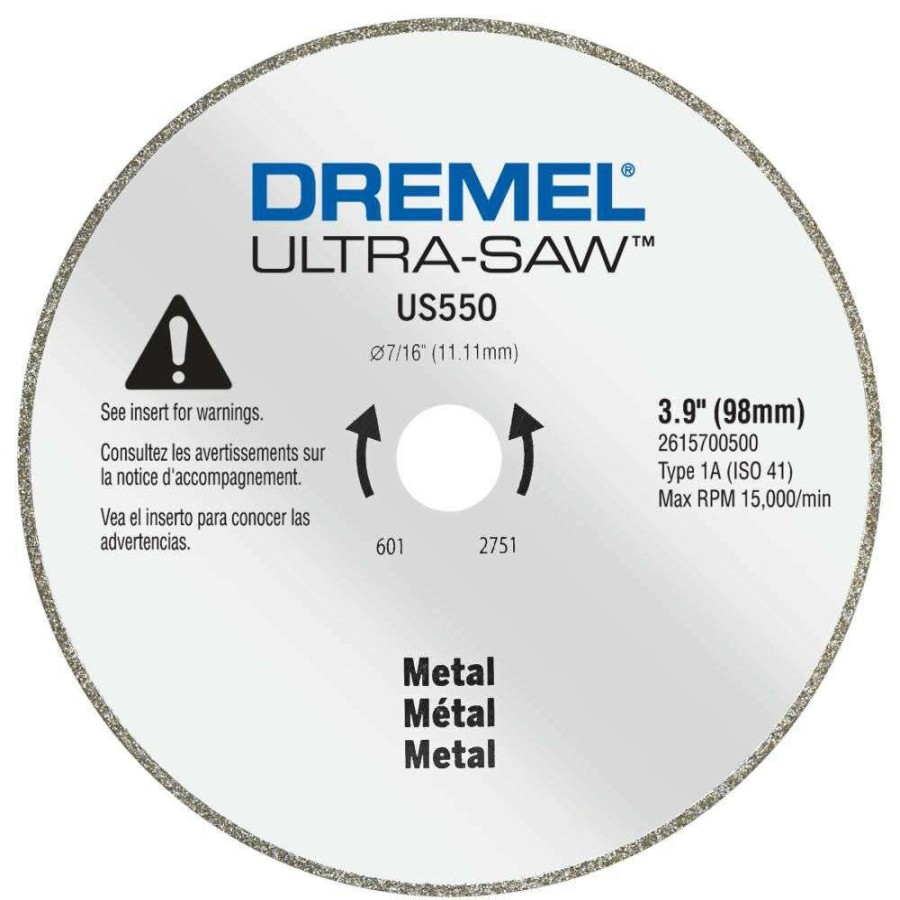 Accessories * | Dremel Ultra Saw Us550 4 Diamond Grit Metal Cutting Wheel Original Model